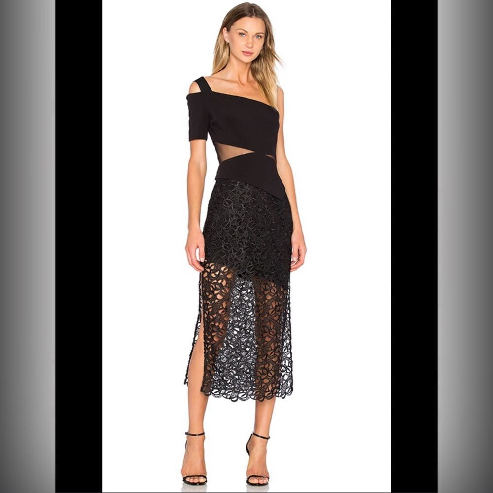 Three Floor Black Dress from Revolve - Worn Once